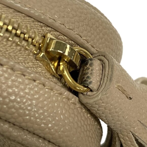 SAINT LAURENT PARIS Lou Baby Bag Gray Beige Gold Leather Hardware - 873-081625 - Picture 11 of 14